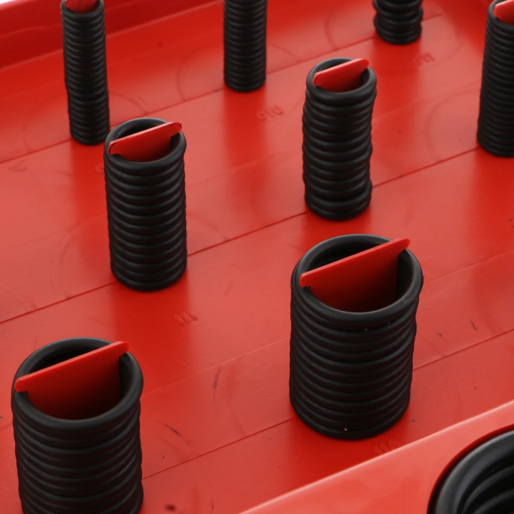 382 Pieces Rubber 30 Sizes O Rings Tap Washers Sealing Gasket with case Rubber Seal Assortment Kit SetRed