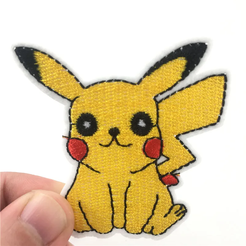 Пикачу логотип команды Покемон Железный на нашивках UMBREON DIY костюм вышитые железные нашивки для одежды наклейки одежда