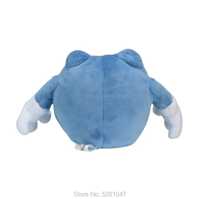 Pocket Monster poliwrith, плюшевая кукла, мягкие животные, игрушка, милая фигурка, 14 см, маленький подарок для детей