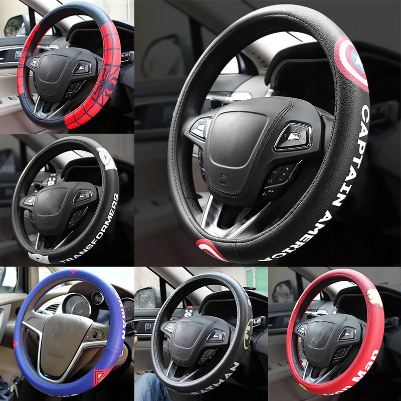 Классные Мультяшные Чехлы рулевого колеса автомобиля чехол удобный