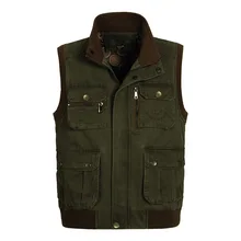 ICPANS, классический мужской жилет с множеством карманов,, мужская повседневная куртка без рукавов для работы фотографа, жилет с несколькими карманами размера плюс