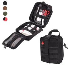 Tactical Molle First Aid Bag Outdoor Emergency Medical Survival Kit Pouch Airsoft Ammo Mag EDC Pouch For Hunting Camping Travel