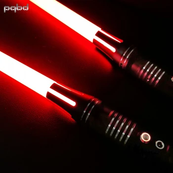 

pqbd RGB Lightsaber Color Change Volume a Soundfons Adjustment Blaster Metal Handle Heavy Dueling