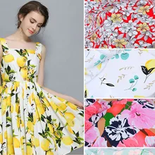 143 см Ткань с принтом детская одежда visa штапельного волокна ткани метр мягкие летние постельные принадлежности пижамы ткань ткань