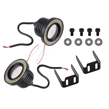 

2pcs 30W 3.5 Inch 89mm Angel Eyes LED Bulb Universal COB LED Fog Driving Lights white blue yellow red LED Lamp 12V