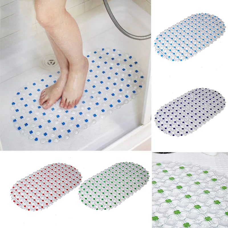 

37cm*66cm Colorful Bathroom Bath Mat New home Bathtub Mat Shower Mat colorful Dots PVC Pad Non Slip Shower Bath Mat