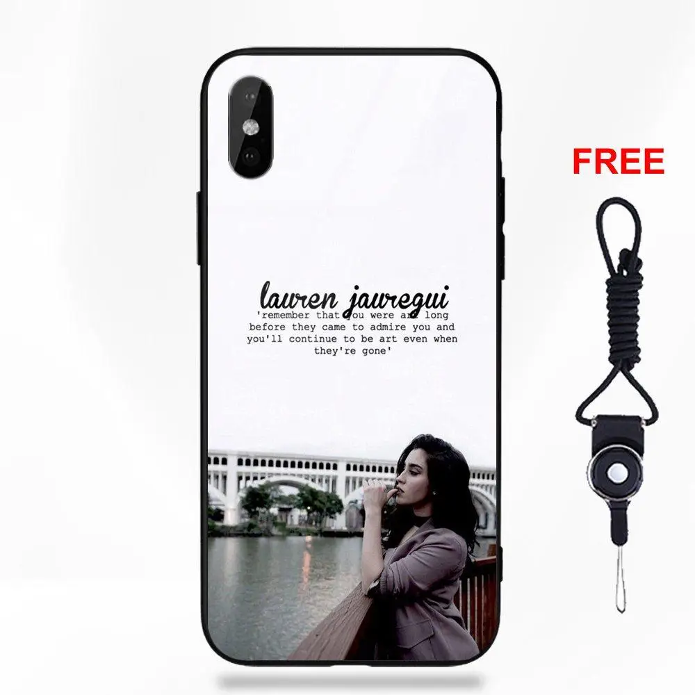 Пятая гармония Лорен Jauregui для Galaxy S8 S9 Plus для huawei Honor 7X P20 Lite mate 10 Pro Redmi 5 Note 5A 6 закаленное стекло - Цвет: as picture