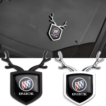 

ABS Chrome Deer Badge for Buick Lacrosse Xt Hrv Excelle Encore Regal Gs Enclave Venaro Riviera Lesabre Century Car Body Sticker