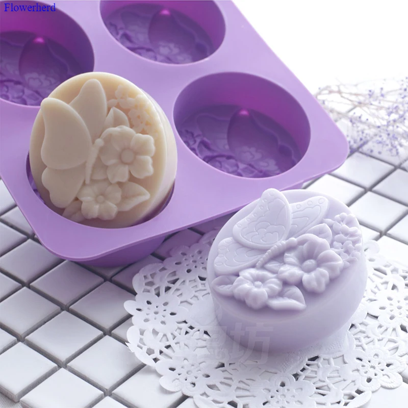 

Butterfly Flower Dream Butterfly DIY Handmade Soap Silicone Mold New Soap Silicone Form Cake Decorating Tools Chocolate Mold