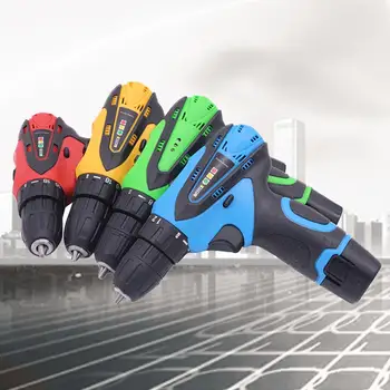

12V Operated Rechargeable Lithium-Ion Battery Powered Electric Screwdriver Multi-function Cordless Drill Power Tools 2-Speed