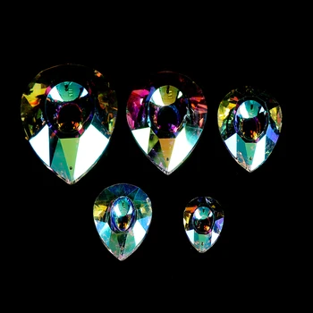 

High-quality Colorful Crystals Hanging Drops Chandelier Lamp Prisms Parts