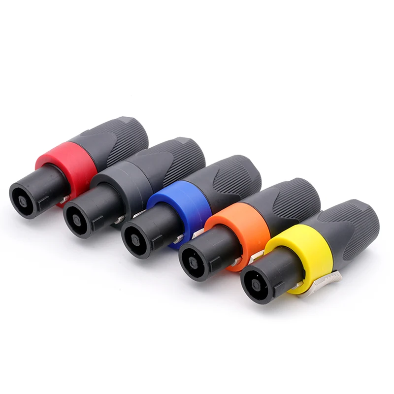 2 個 NL4FX スピコンケーブルアダプタコネクタ 4 極オーディオ