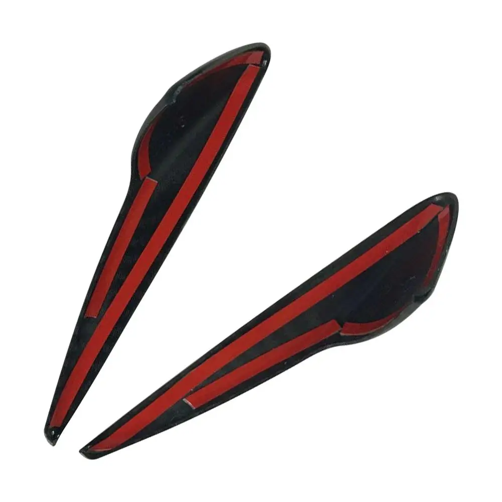  2PCS Car Trim 3 Side Exterior Auto Camera Body Decoration Easy Install Carbon Fiber Molding Protect