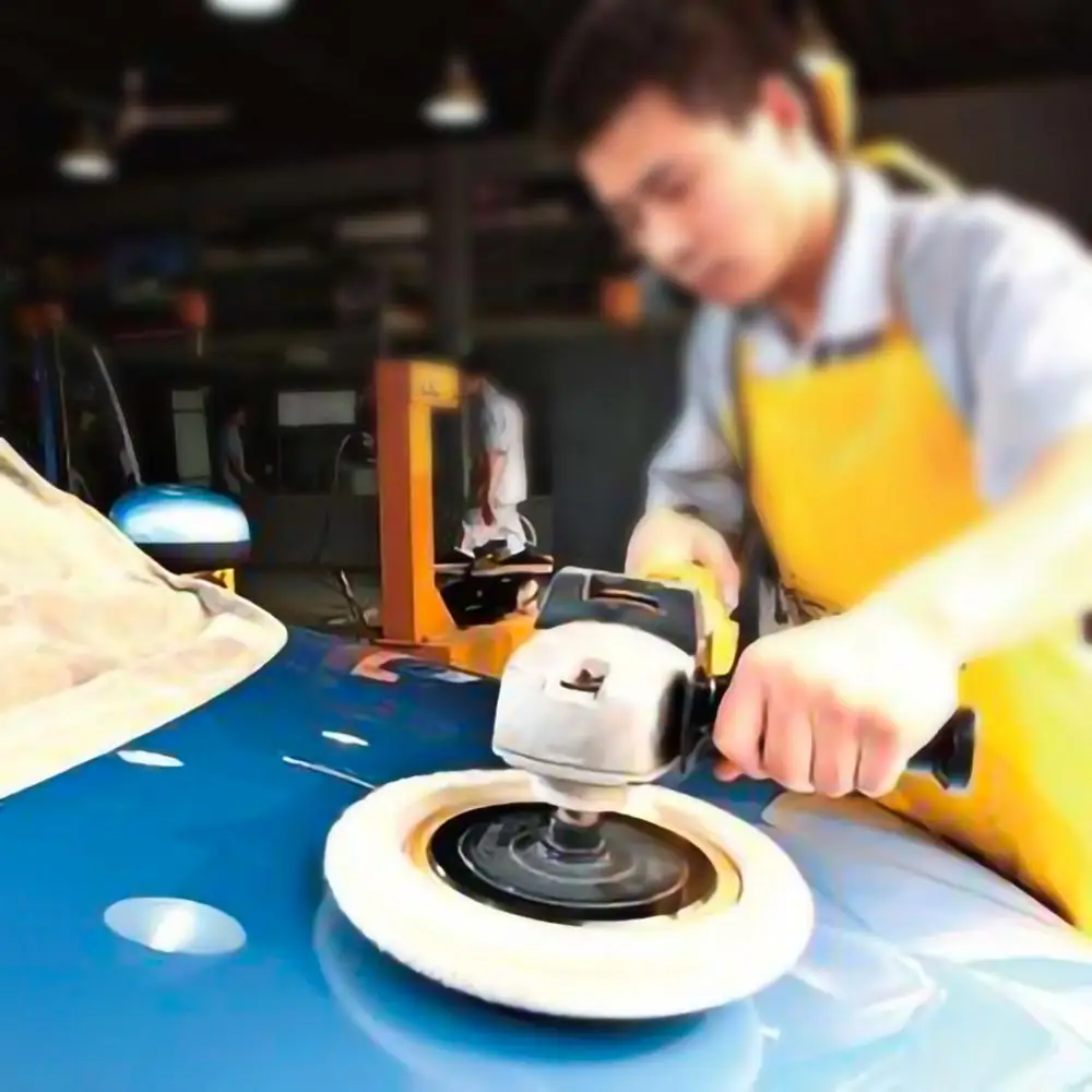 SALE Top Quality 7"Inch 180mm Soft Wool Clean Polishing Buffing Bonnet Pad for Car Auto Polisher Quick delivery CSV