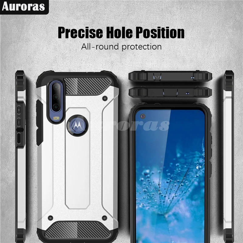 Прочный ударопрочный чехол Auroras для Motorola One Vision роскошный гибридный