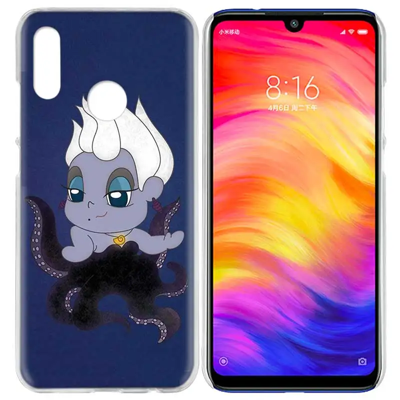 04 Чехол для Xiaomi Redmi Note 7 7A фотоаппаратов моментальной печати 7S 6 6A 5 Y3 K20 mi 8 до 9 лет CC9 CC9E A1 A2 A3 играть F1 Lite Pro Plus Урсула, Русалочка - Цвет: 04
