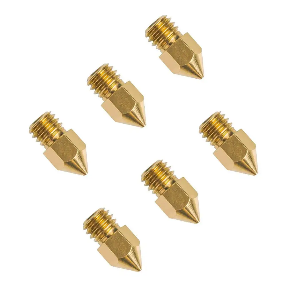 Горячая Распродажа Creality 10 шт 0,4 мм медь Hotend MK8 экструдер насадка ForEnder-3 части 3d принтера для Creality CR-10 CR-10S S4 S5