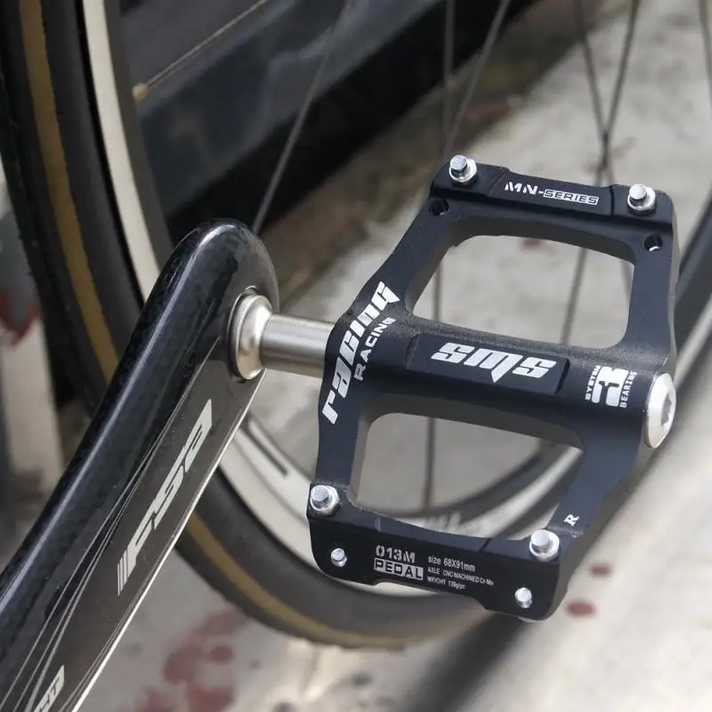 Ultra-light Pedal Aluminum Alloy Bicycle Platform Road Riding 3 Bearing Anti-skid Parts Accessories | Спорт и развлечения