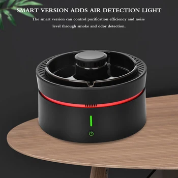 

Air Purifier Smokeless Ashtray for Cigarette Smoker, USB Rechargeable Smoke Grabber Ash Tray for Indoor Outdoor Home Office Car