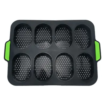 

Silicone Non-stick Perforated Pan Mini Baguette Baking Tray Loaf Baking Mould Bread Crisping Tray Kitchen Baking Tools