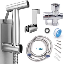 Handheld Wc bidet sprayer set Kit Edelstahl Hand Bidet wasserhahn für Bad hand sprayer dusche kopf selbst reinigung