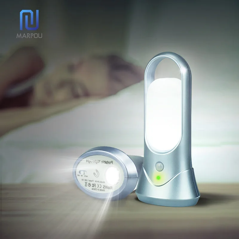 Светодиодный ночник миниатюрная портативная лампа с беспроводным датчиком