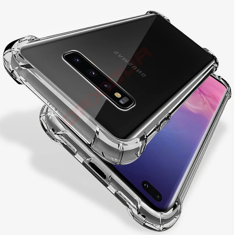 

Luxury Transparent Silicone Shockproof Case For Samsung Galaxy S10 Plus S10e S8 S9 Plus Note 9 Note 8 Coque Ultra thin Soft TPU Silicone Phone Cases For Samsung S9 S8 S10 Plus Note 8 9 Clear Protection Back Cover Funda