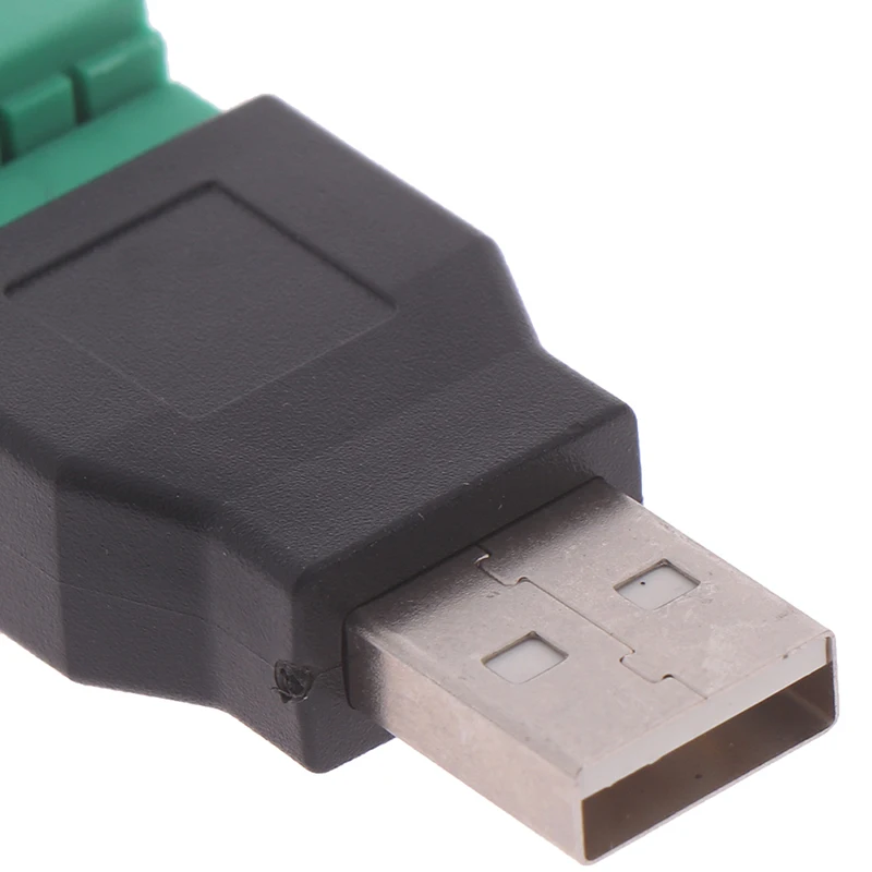 1 шт. USB Женский к винтовой разъем USB штекер с защитным разъемом USB2.0 Женский Джек USB Женский к винтовой клемме