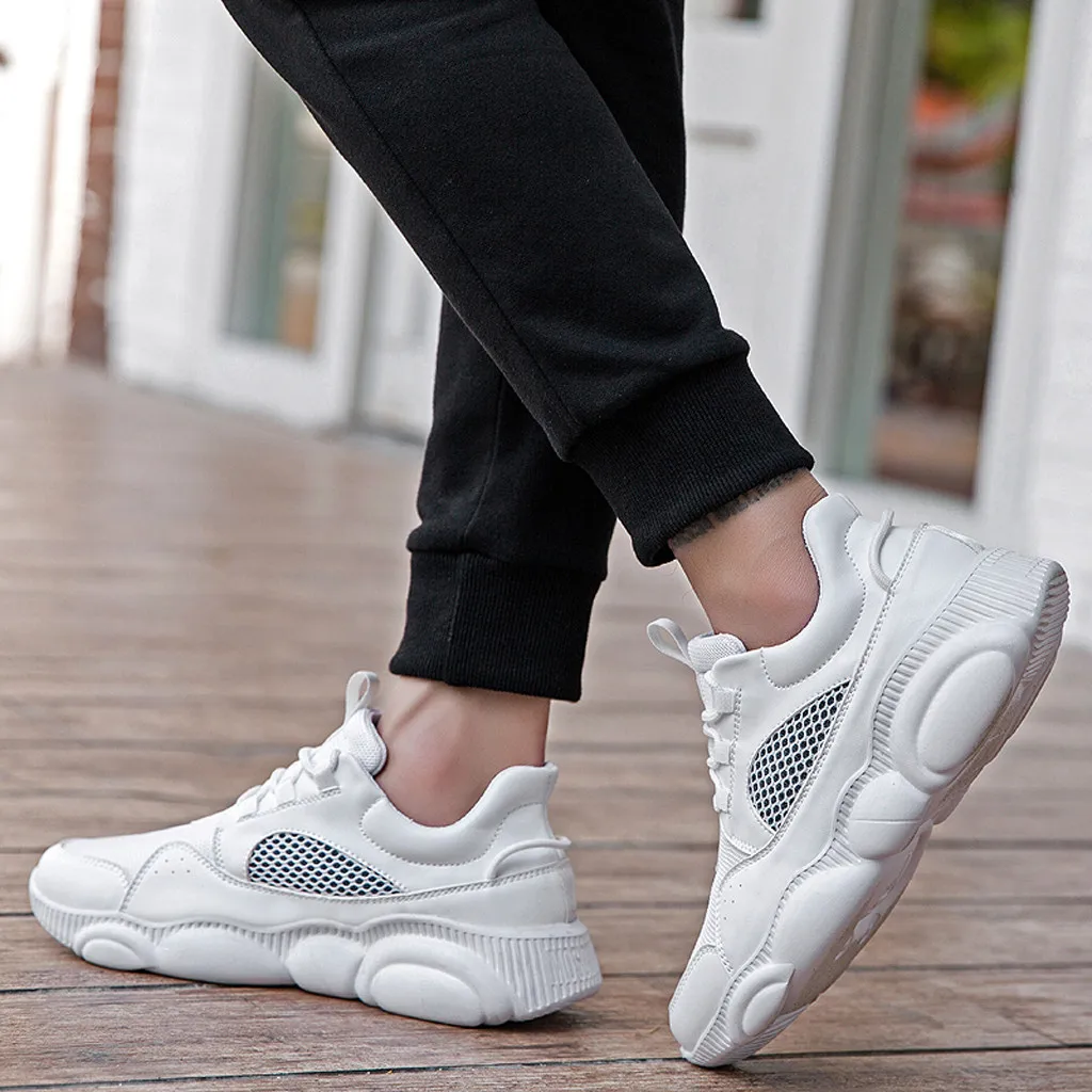 

Men outdoor Couple Fashion casual shoes men summer Wild Mesh Breathable Sneakers Casual Large Size Running Shoes#G4