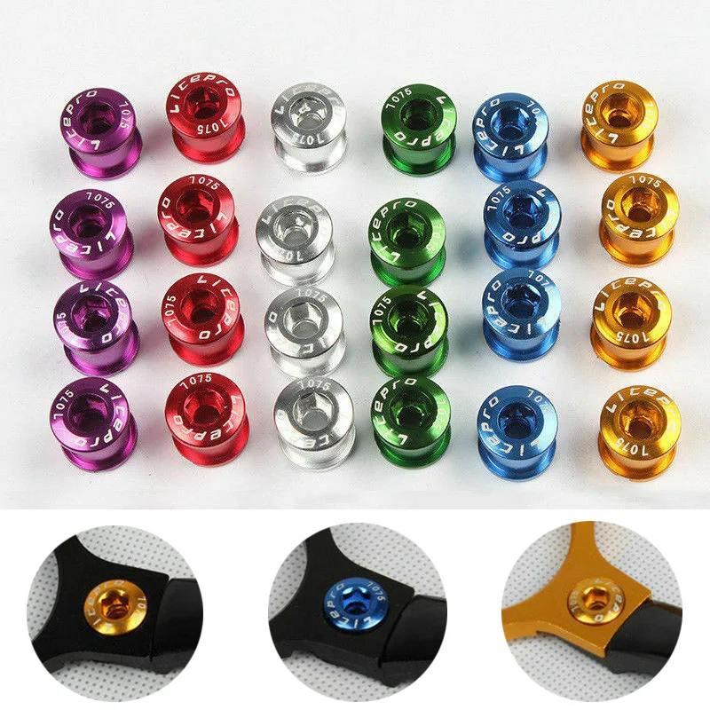 

MTB Bike Chainring Bolt Double/Triple Speed Disc road mountain bicycle Chainwheel Screws Gold/Sliver/Purple/Blue/Red/Black/Green