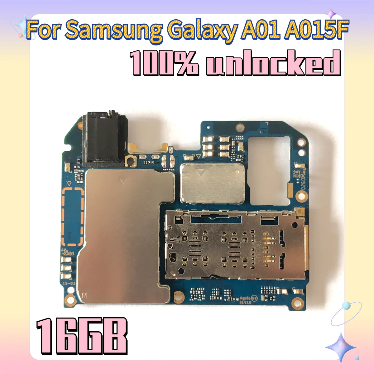 Factory Unlocked Motherboard For Samsung Galaxy A01 A015f 16gb