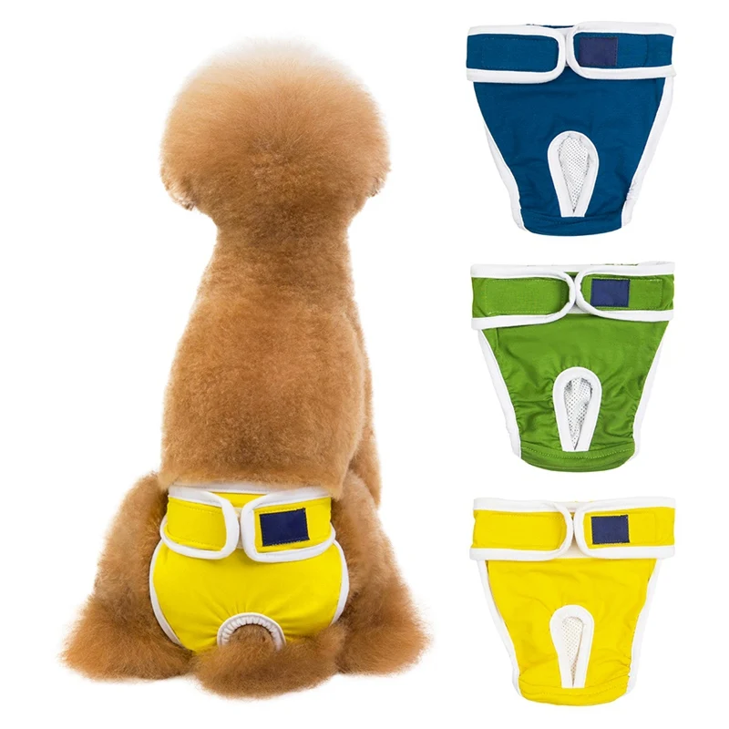 

Pet Washable Dog Diapers Durable Premium Female Dog Reusable Sanitary Wraps Panties