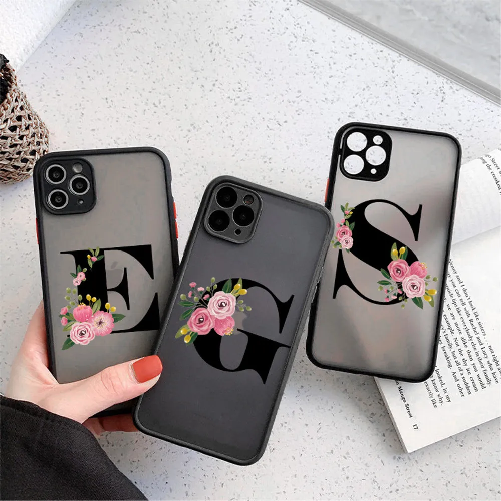 iphone 11 Pro Max  case Camera Protect Matte Transparent Art Letters Phone Case For iPhone 13 12 11 Pro X XR XS Max SE 2020 7 8 Plus Soft Silicone Cover apple iphone 11 Pro Max case