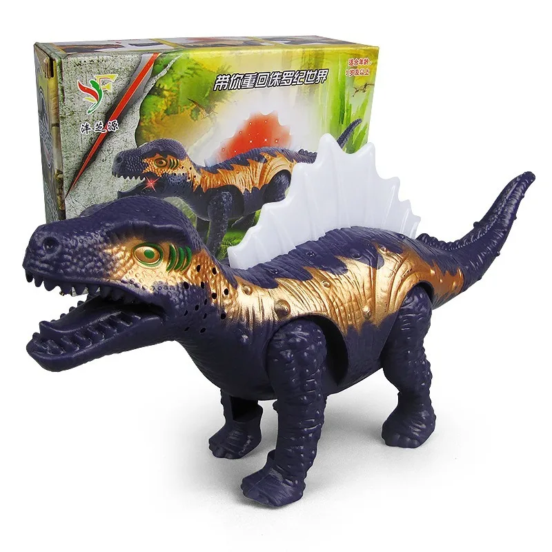 

New Children's Electric Dinosaur Toy Soft Light Automatic Walking Sound Effect Spine Dragon Simulation Children's Toy Gift