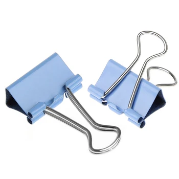

40Pcs Colorful Metal Binder Clips File Paper Clip Office Supplies 19mm Width