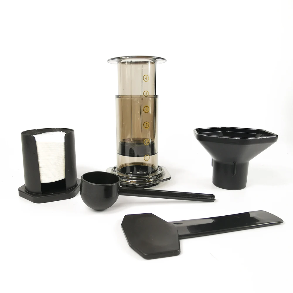 Najtaniej 350ml nowy filtr szklana kawiarka do espresso przenośna kawiarnia francuska prasa CafeCoffee Pot do AeroPress Machine