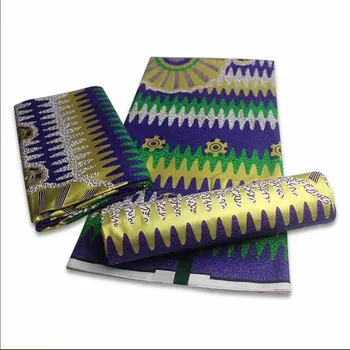 

2020 Wholesale And Retail Price African Golden Wax Fabrics High Quality Nigeria Golden Ankara Printed Wax Materials 6 Yards/pcs