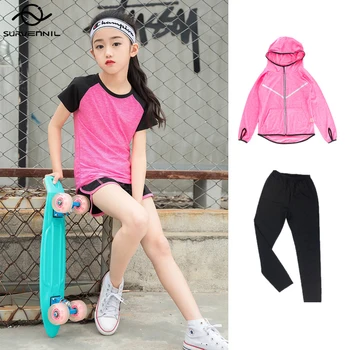 

Kids Sports Running Set Girl Sport Suit Jogging Yoga Leggings Underwear Sportswear Gym Tights Fitness Tracksuit Training Clothes