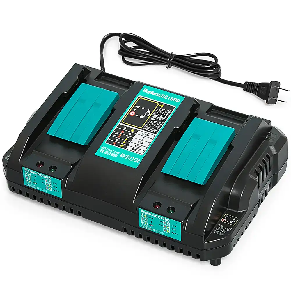 デュアル充電器互換充電器dc18rdマキタ18v 14 4vバッテリー互換bl1430 Bl1440 Bl1450 Bl1460 Bl1815 Bl10 Bl1840 工具部品 Aliexpress