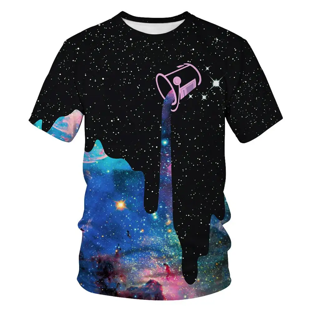 Летняя футболка для отдыха с принтом новинка модная 3D влюбленных Мужская/женская