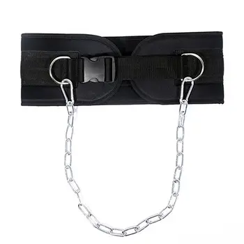 

Adjustable Weight Dipping Belts Pull-up Muscle Training Single/Double Ring Back Support Strap With Chain