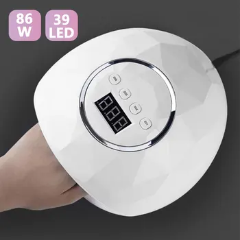 

86/36W Fast Dry UV LED Lamp Auto Sensor SUN Light Phototherapy LCD Display With Timer Setting 39/12pcs Lamp Beads Nail Dryer
