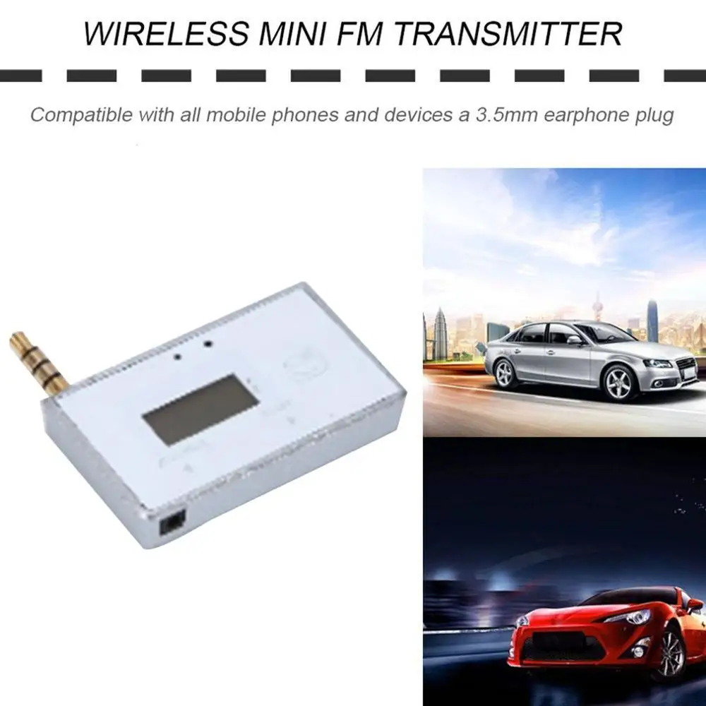 Высокое качество беспроводной мини FM передатчик автомобильный mp3 плеер дисплей Музыка Аудио для мобильных телефонов планшеты ПК MP3 плеер приемник