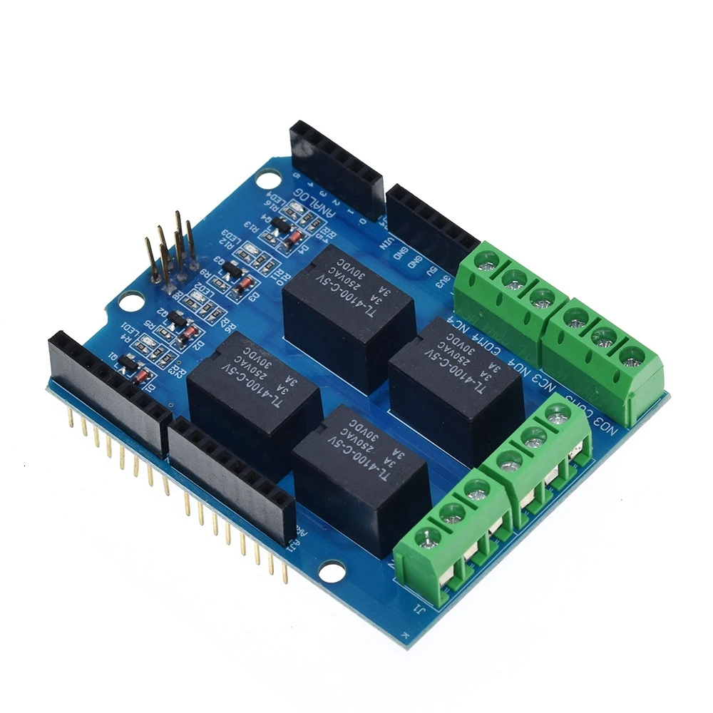 4 channel 5v relay shield module, Four channel relay control board relay expansion board for arduino UNO R3 mega 2560