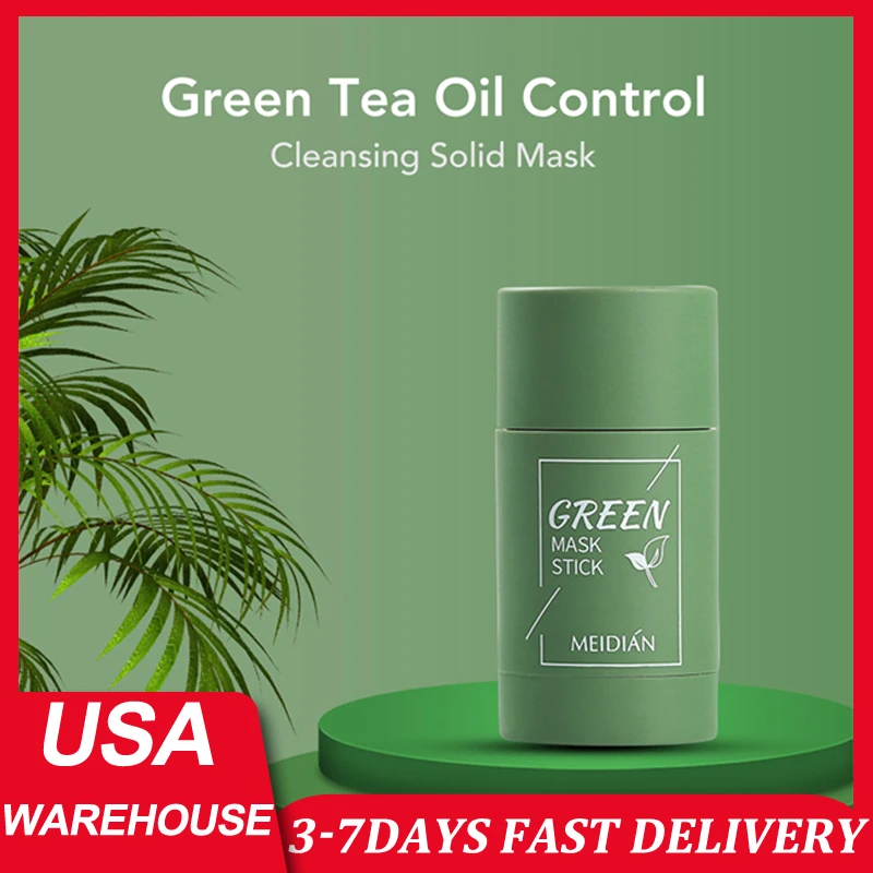 Acne-Blackheads-Remover Whitening Solid-Mask Cleansing Green-Tea Oil-Control Moisturizing