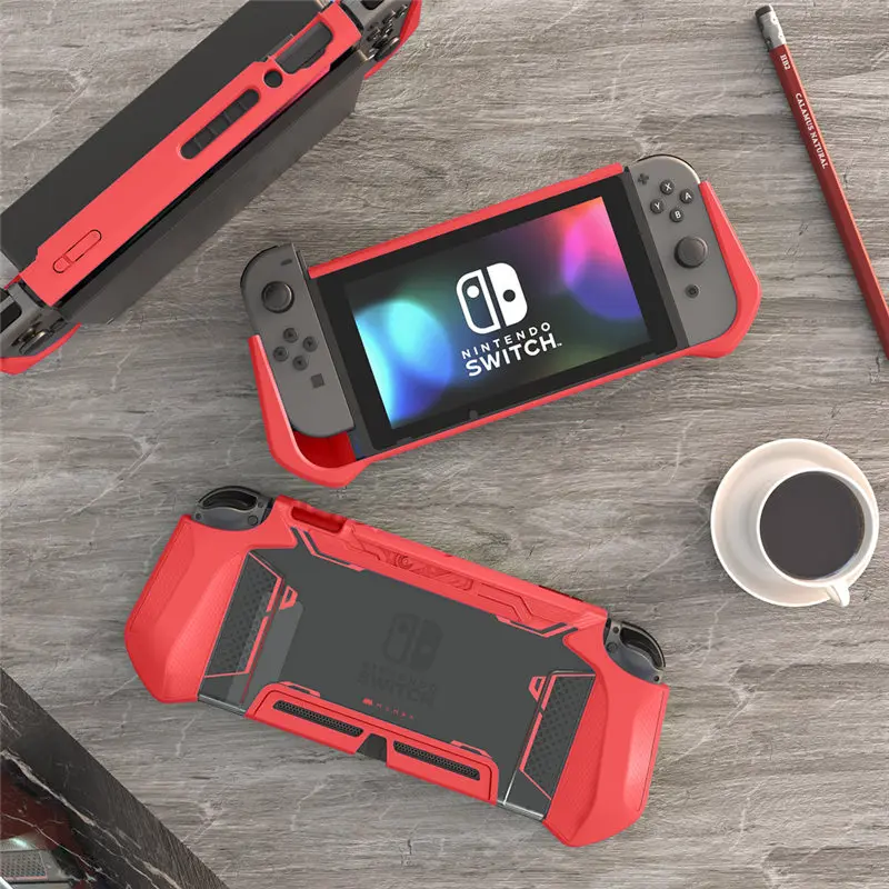 Para funda de Nintendo Switch serie MUMBA Blade TPU Grip funda protectora Compatible Con consola y Joy-Con controlador