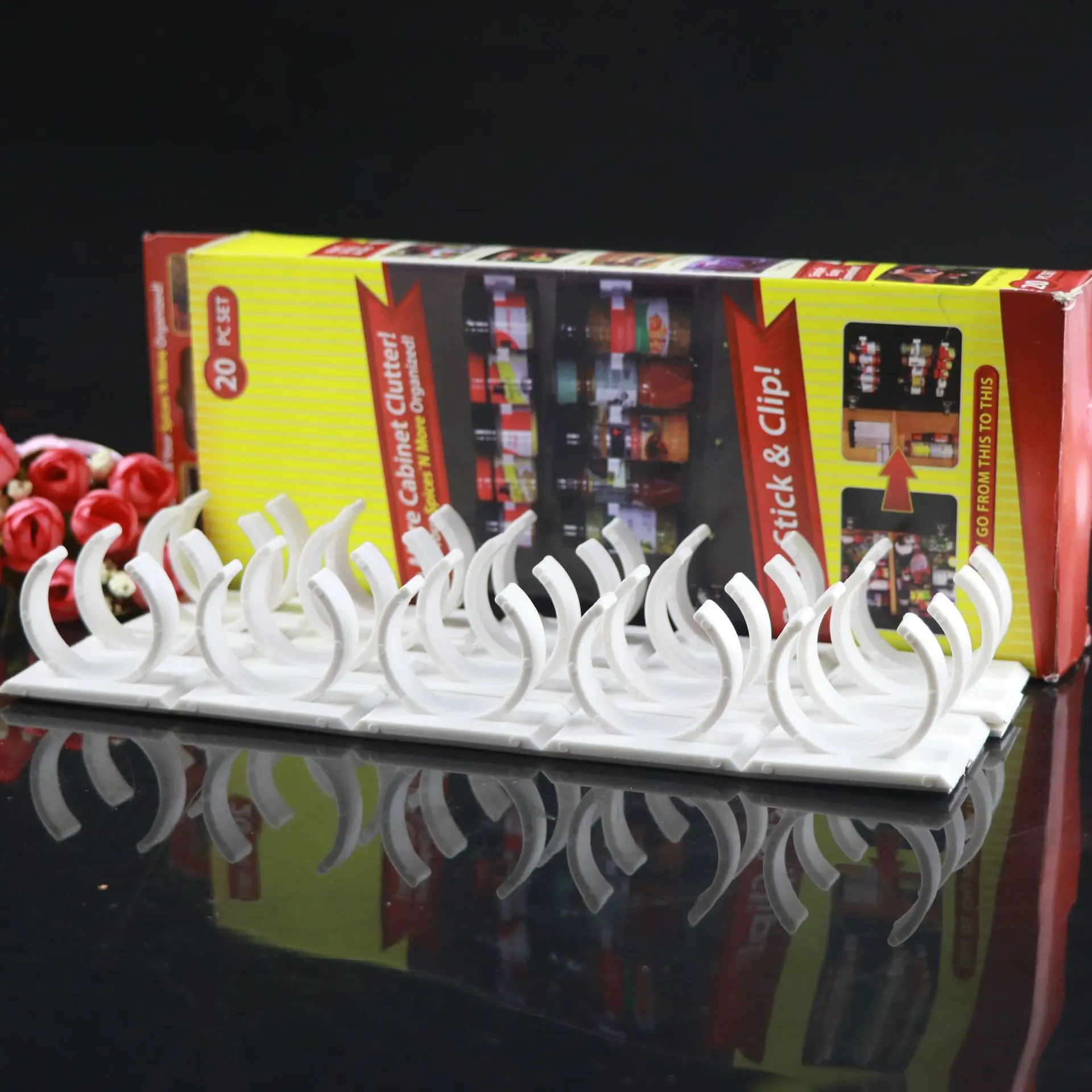 1/2/4 Pcs Wall Mount Ingredient Spice Bottle Rack Plastic Clip Organizer Rack Kitchen Cabinet Door Hooks Jars Spice Holder Tools 1/2/4 Pcs Wall Mount Ingredient Spice Bottle Rack Plastic Clip Organizer Rack Kitchen Cabinet Door Hooks Jars Spice Holder Tools