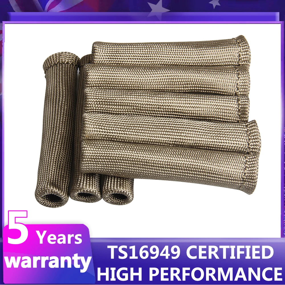 

CarBole 8PCS 1200° Universal Spark Plug Wire Boots Heat Shield Protector Sleeve SBC BBC
