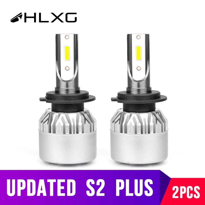 Hlxg мини H4 LED H7 H11 H8 HB4 HB3 диодные лампы для автомобилей ближнего света 6500K 8000K Авто