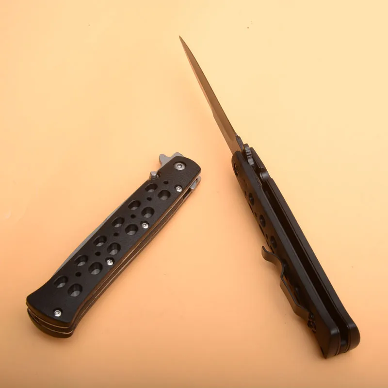 DuoClang многоцелевой титановый складной нож из нержавеющей стали, тактические карманные маленькие ножи для выживания, горячая распродажа